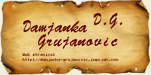 Damjanka Grujanović vizit kartica